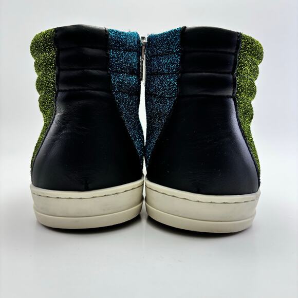 P448 “Jake Lima” High top Sneaker with Glitter Shoes Mens Size 38 (US 5.5) main image 6